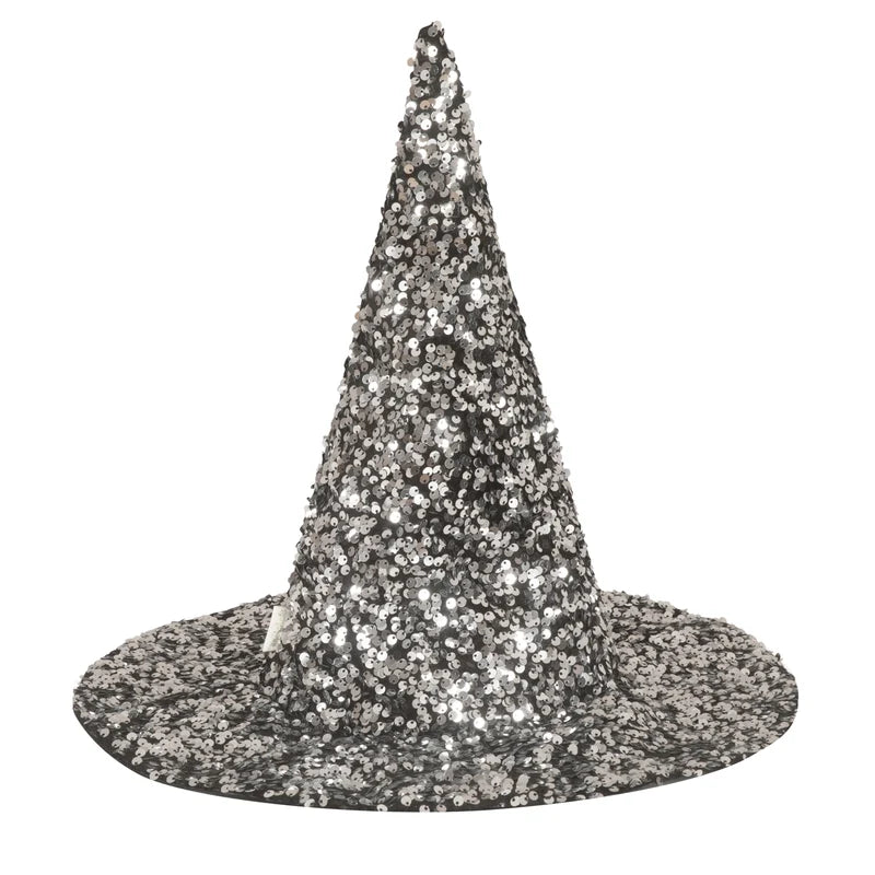 Sequin Velvet Witch Hat