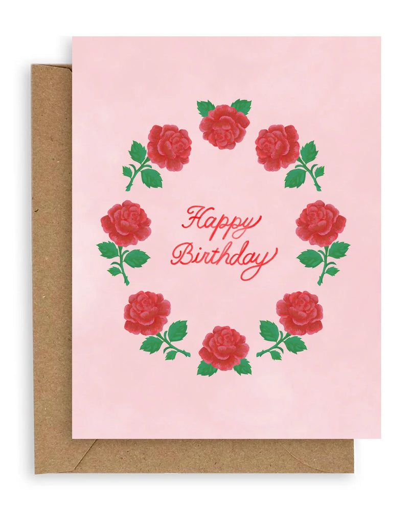 Rose Birthday Card