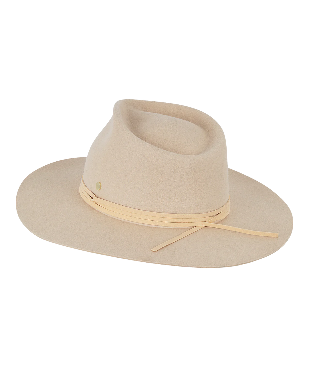 WOMENS WIDE BRIM FEDORA - ALICE - CREAM
