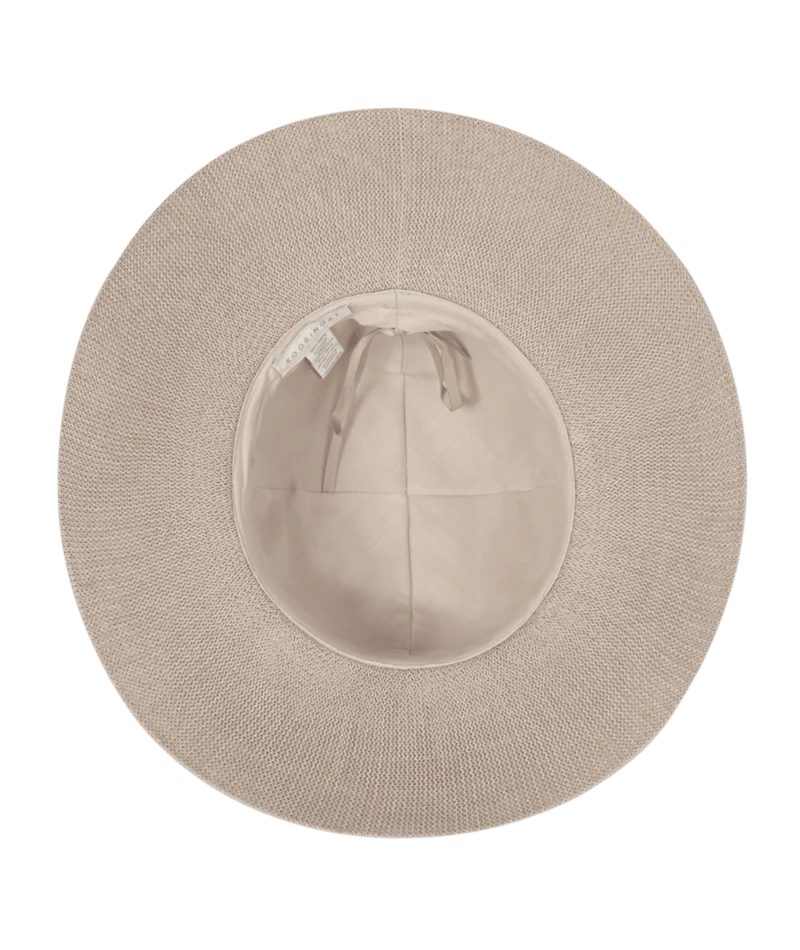 WOMENS WIDE BRIM - LESLIE - TAUPE