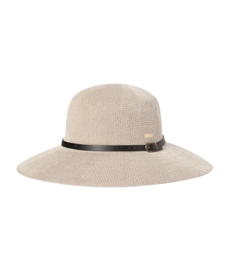 WOMENS WIDE BRIM - LESLIE - TAUPE