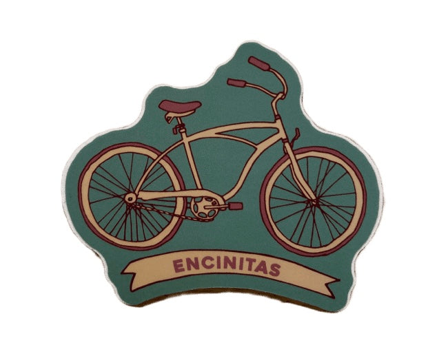 Encinitas Bike Banner - Vinyl Sticker