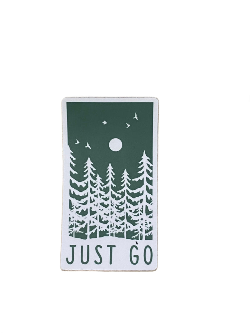 Just Go Trees - Vinyl Sticker