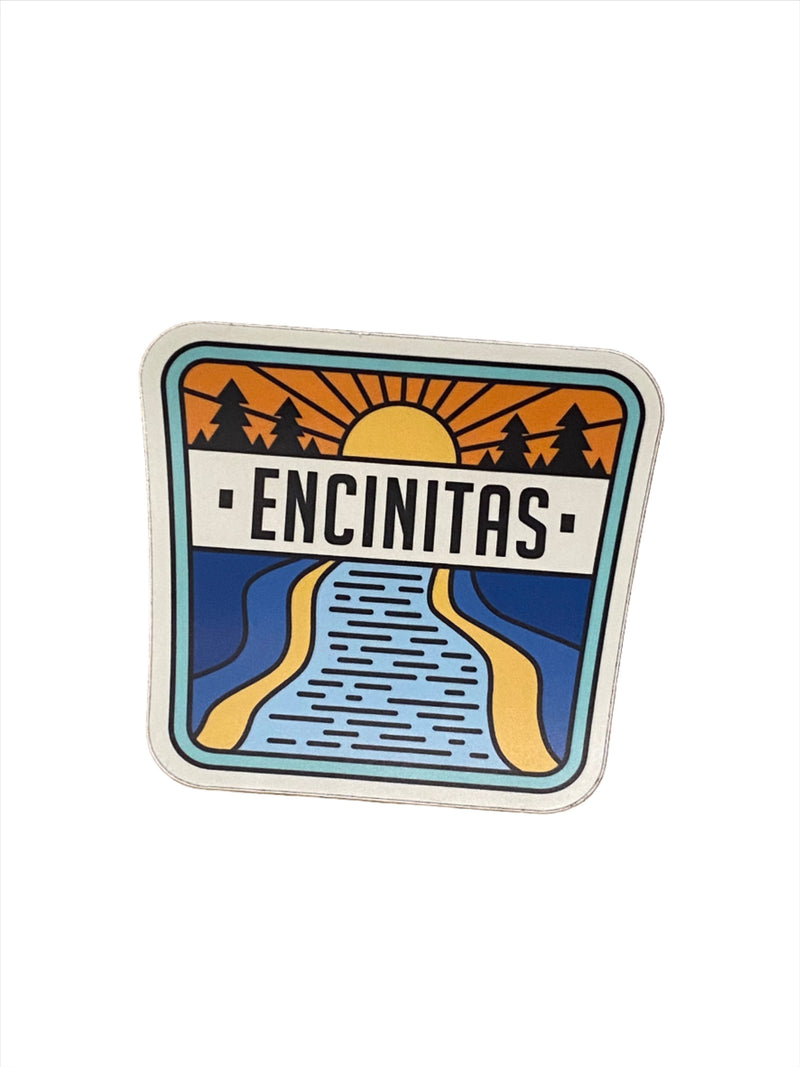 Encinitas Happy River - Vinyl Sticker