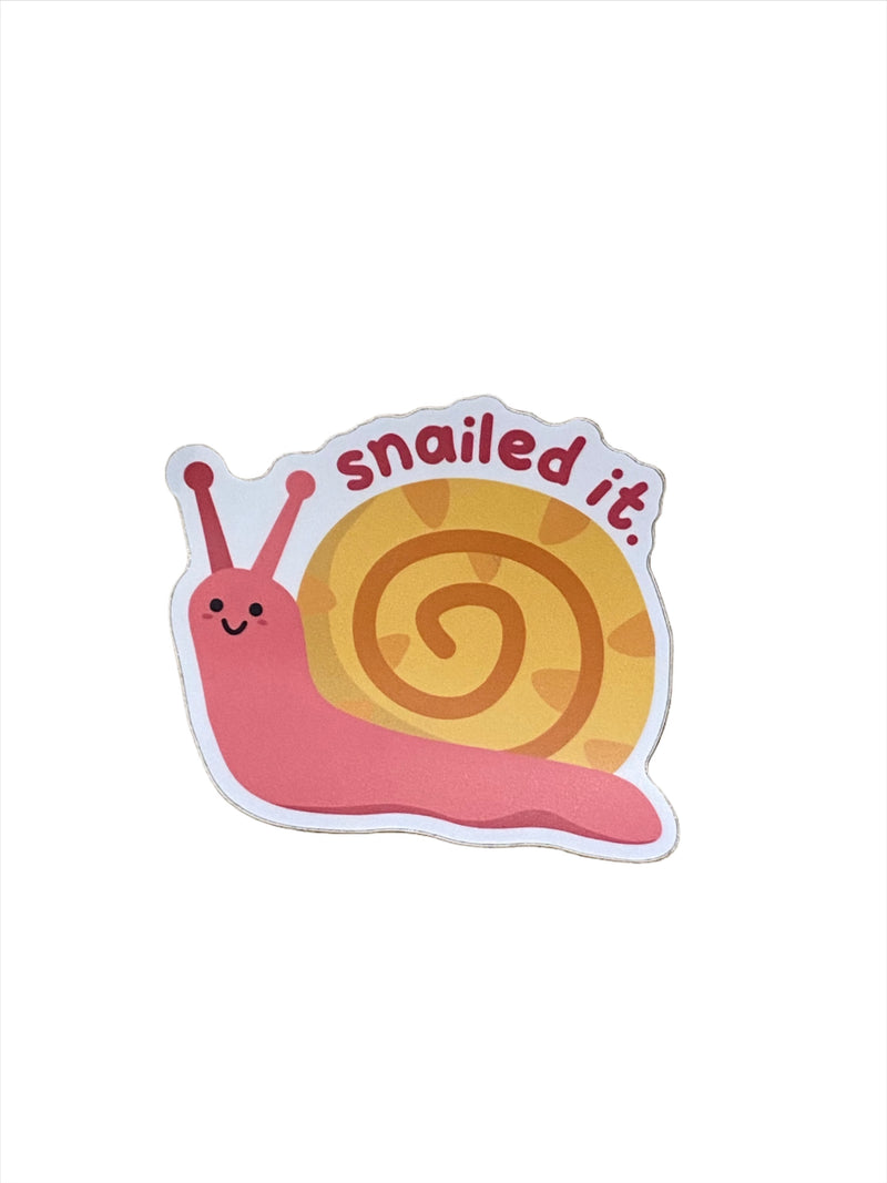 Snailed It - Vinyl Sticker