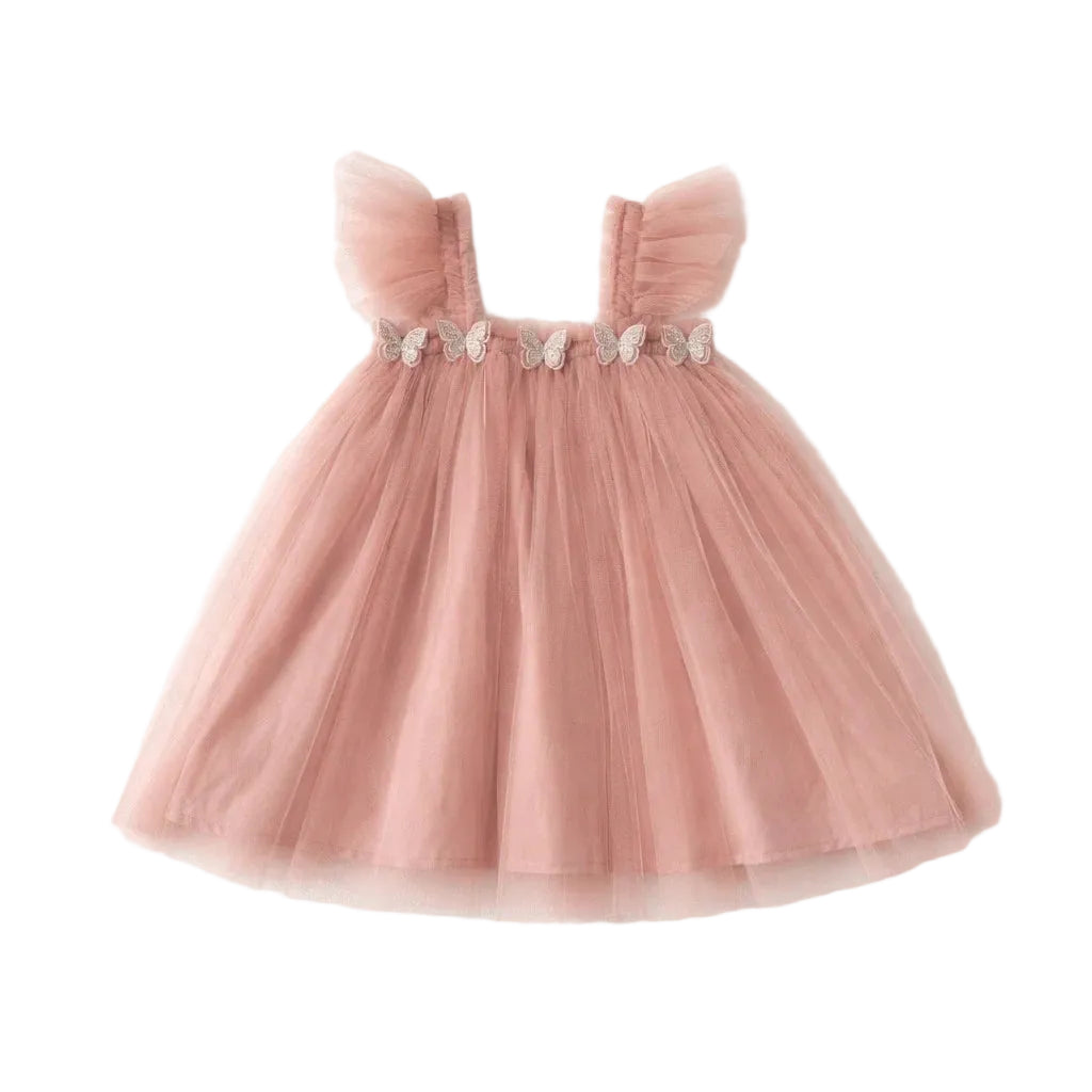 Butterfly Patch Tulle Dress