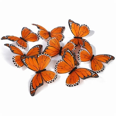 8 Jumbo Monarch Butterfly Garland