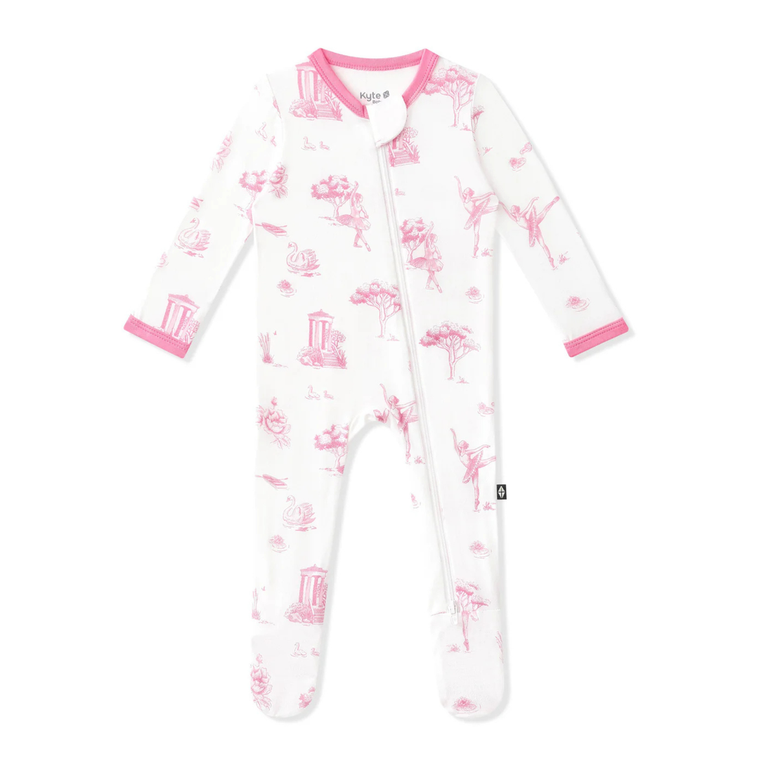 Zippered Footie - Toile Ballet