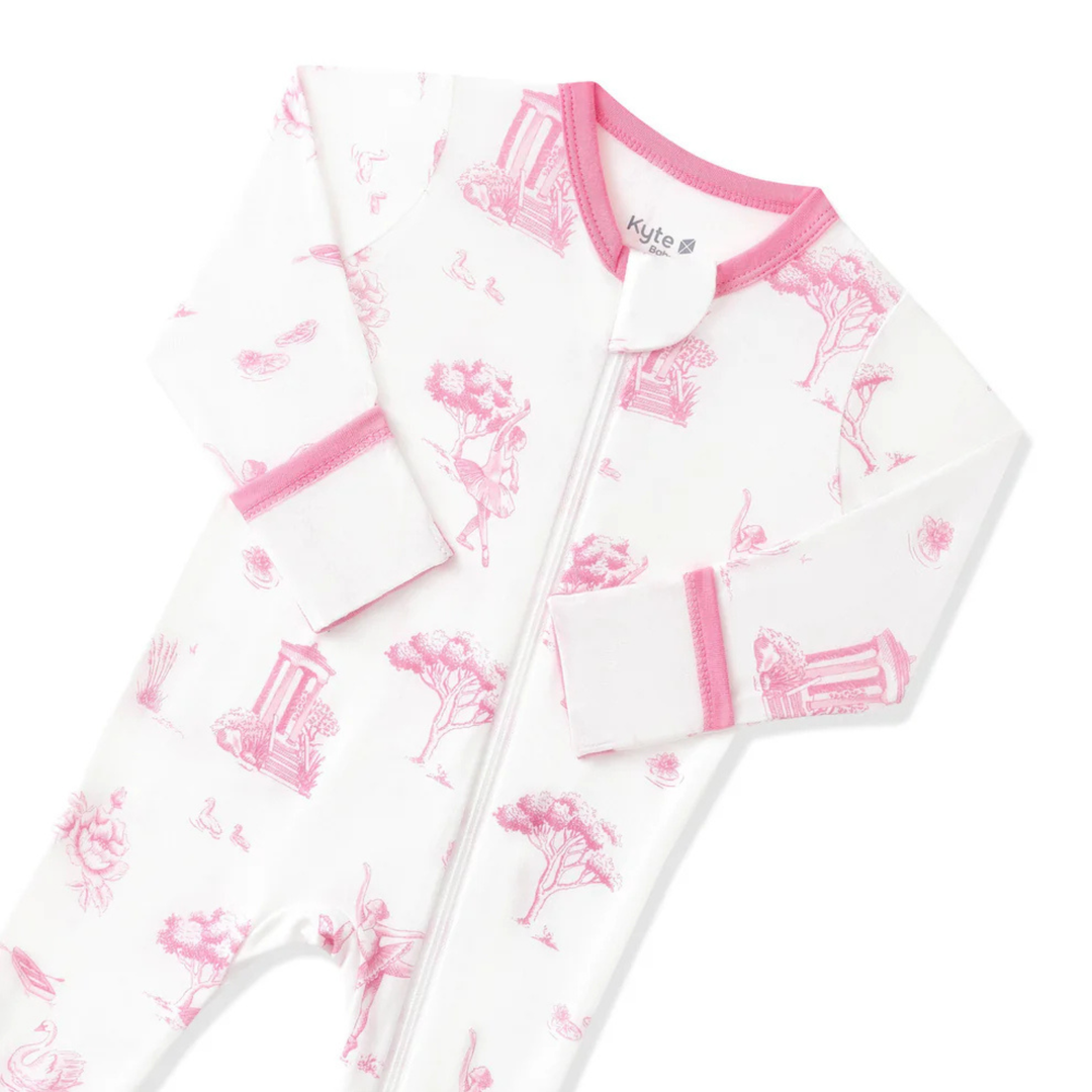 Zippered Footie - Toile Ballet