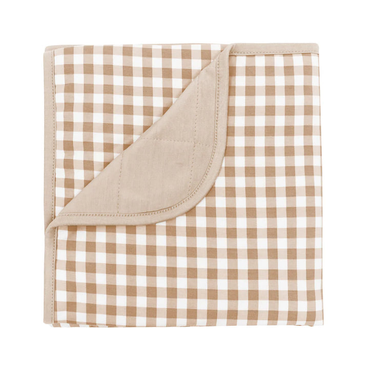 Baby Blanket - Gingham Bisque