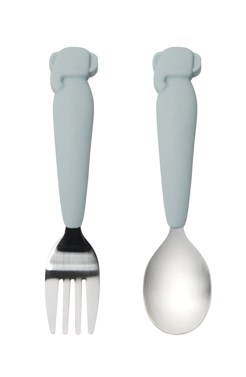 Toddler Spoon & Fork Set - Elephant