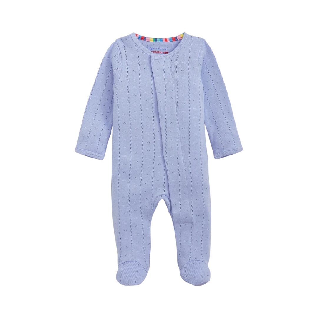 Wisteria Pointelle Magnetic Footie