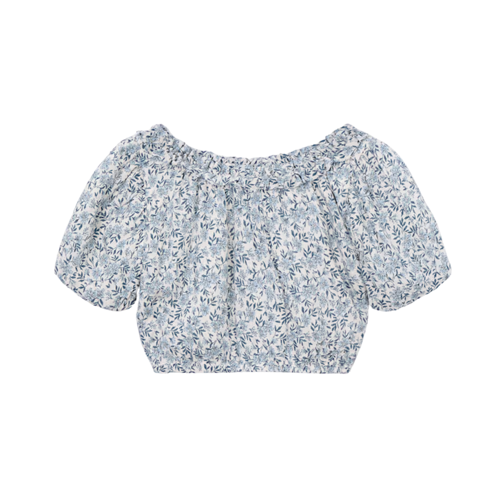 Printed Top - Sky Blue
