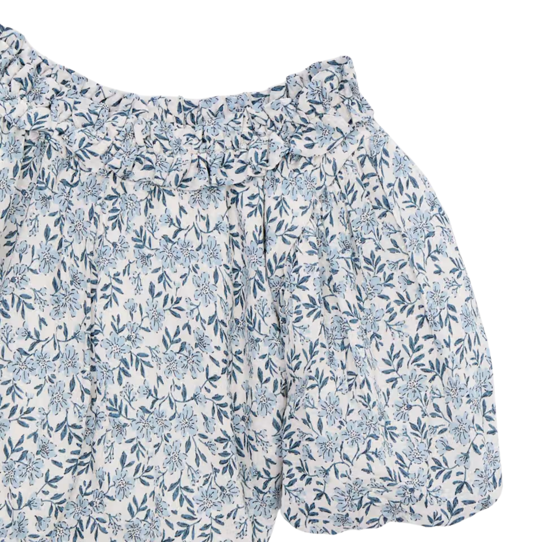 Printed Top - Sky Blue