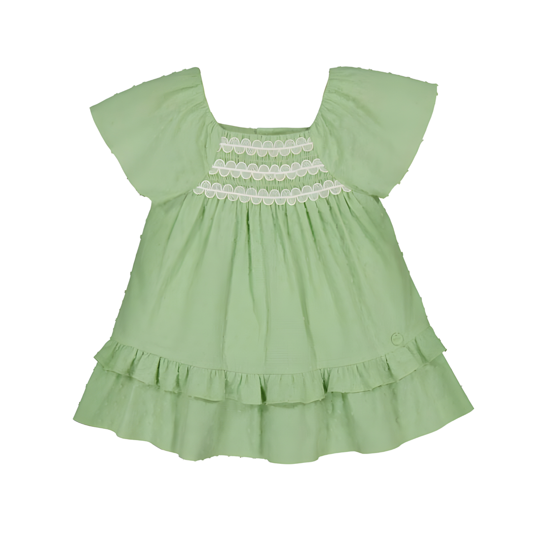 Ruffled Dress - Green