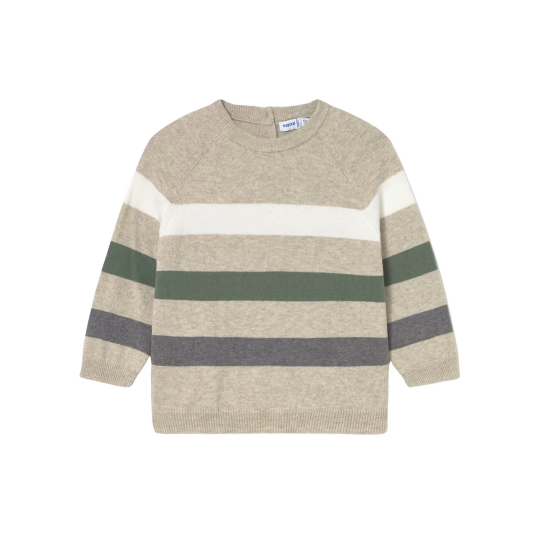 Colorblock Sweater - Chai Heather