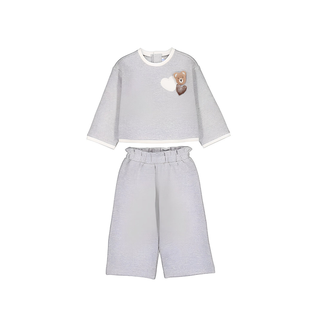 Long Trousers Set - Heather Grey