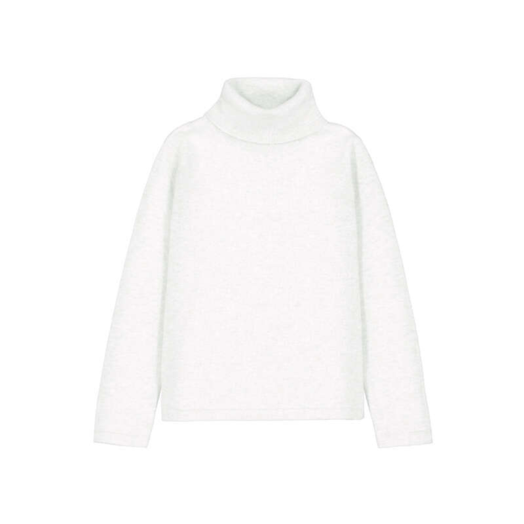 Basic Knitting Turtleneck - White