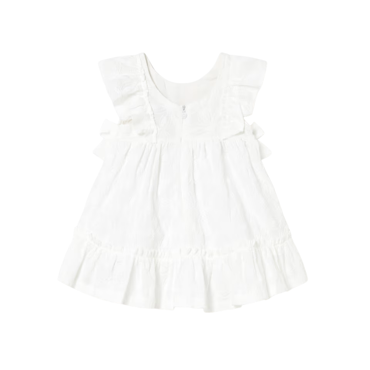 Embroidered Dress - White