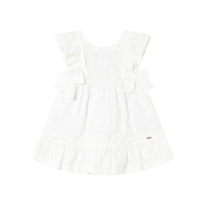 Embroidered Dress - White