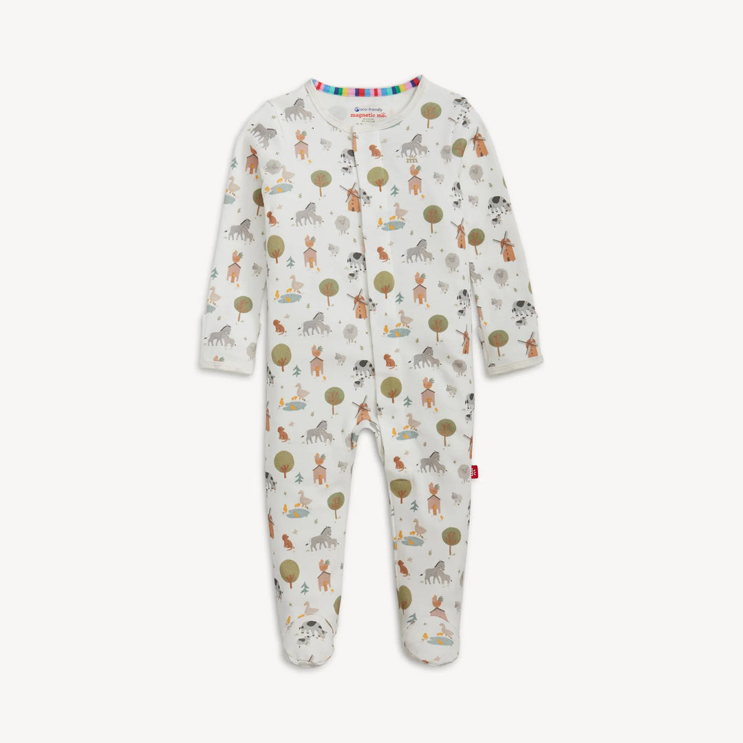 Funny Farm Organic Cotton Footie