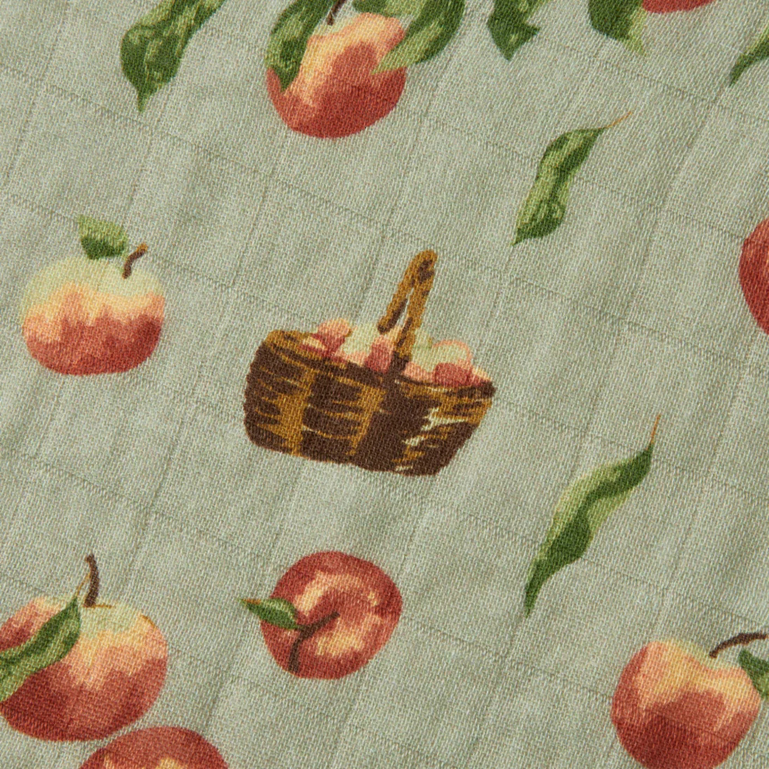 Organic Cotton Swaddle - Apple Orchard