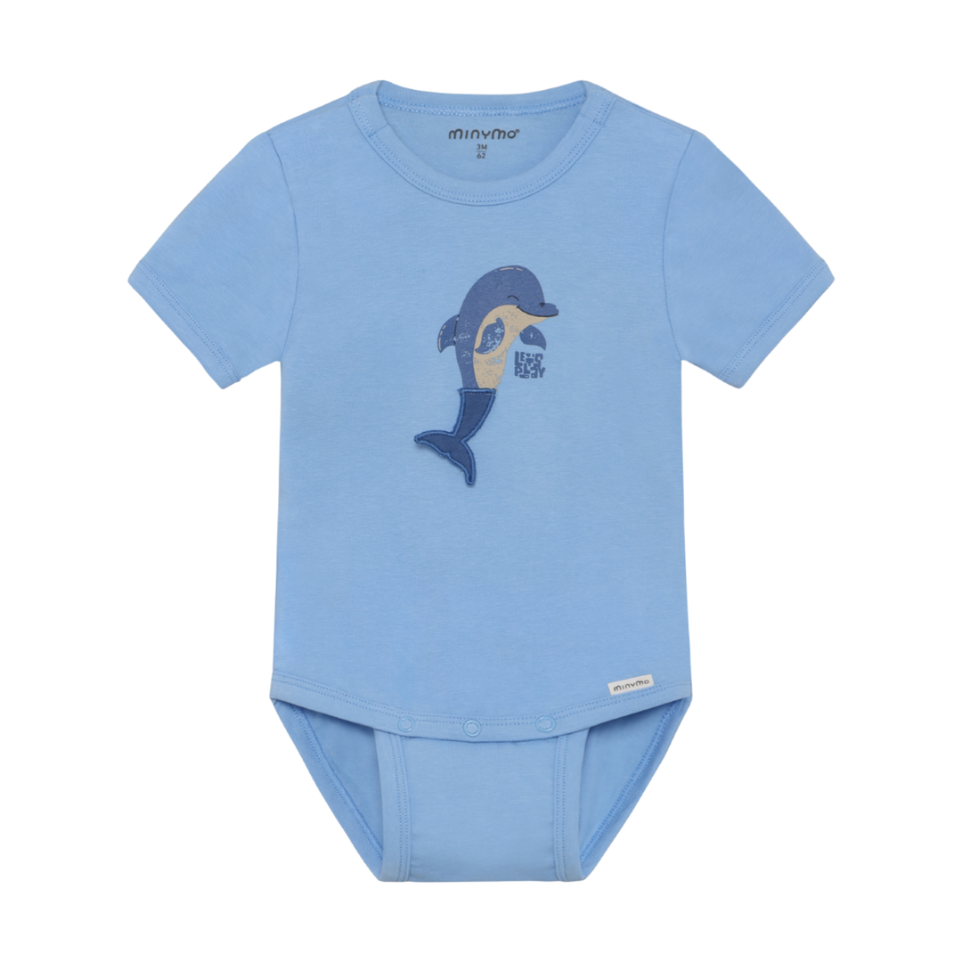 Short Sleeve Bodysuit - Dolphin
