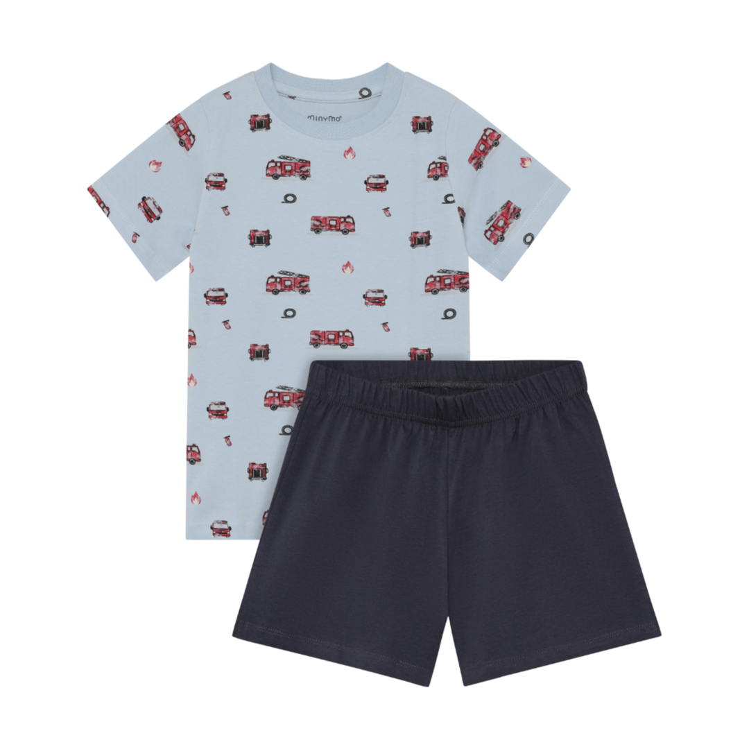 T-Shirt + Short Set - Firetrucks