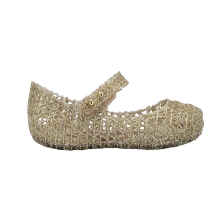 Campana Papel Flat - Gold Glitter