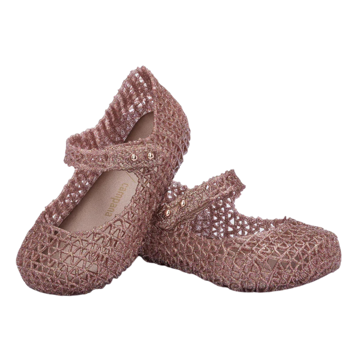 Campana Papel Flat - Rose Glitter