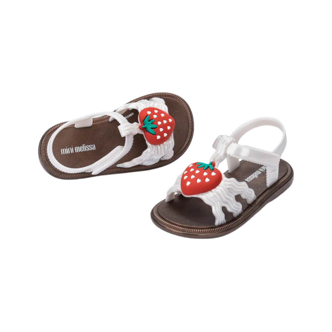 Mini Melissa Hip Sandal -  Pearly White