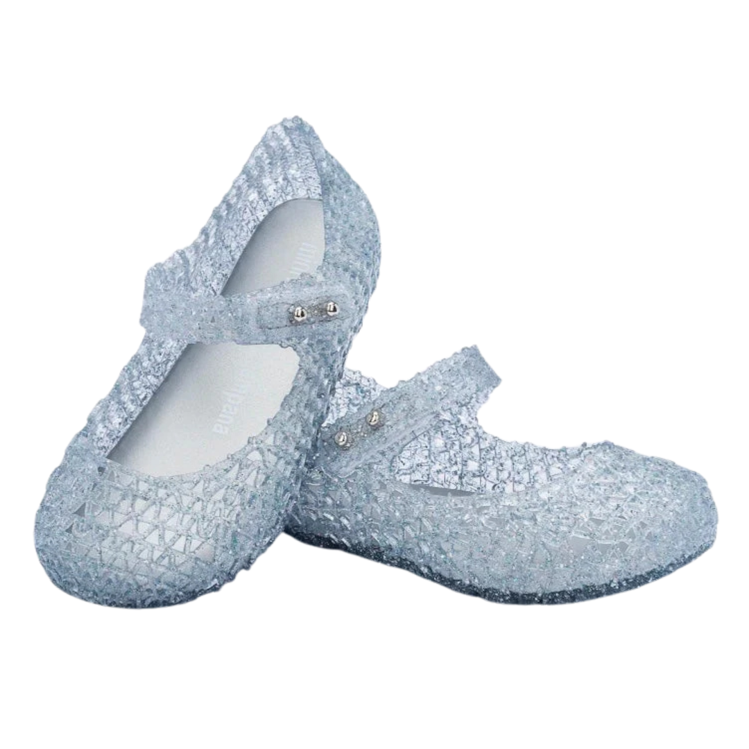 Campana Papel Flat - Clear Glitter