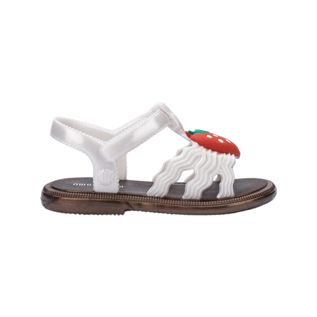 Mini Melissa Hip Sandal -  Pearly White