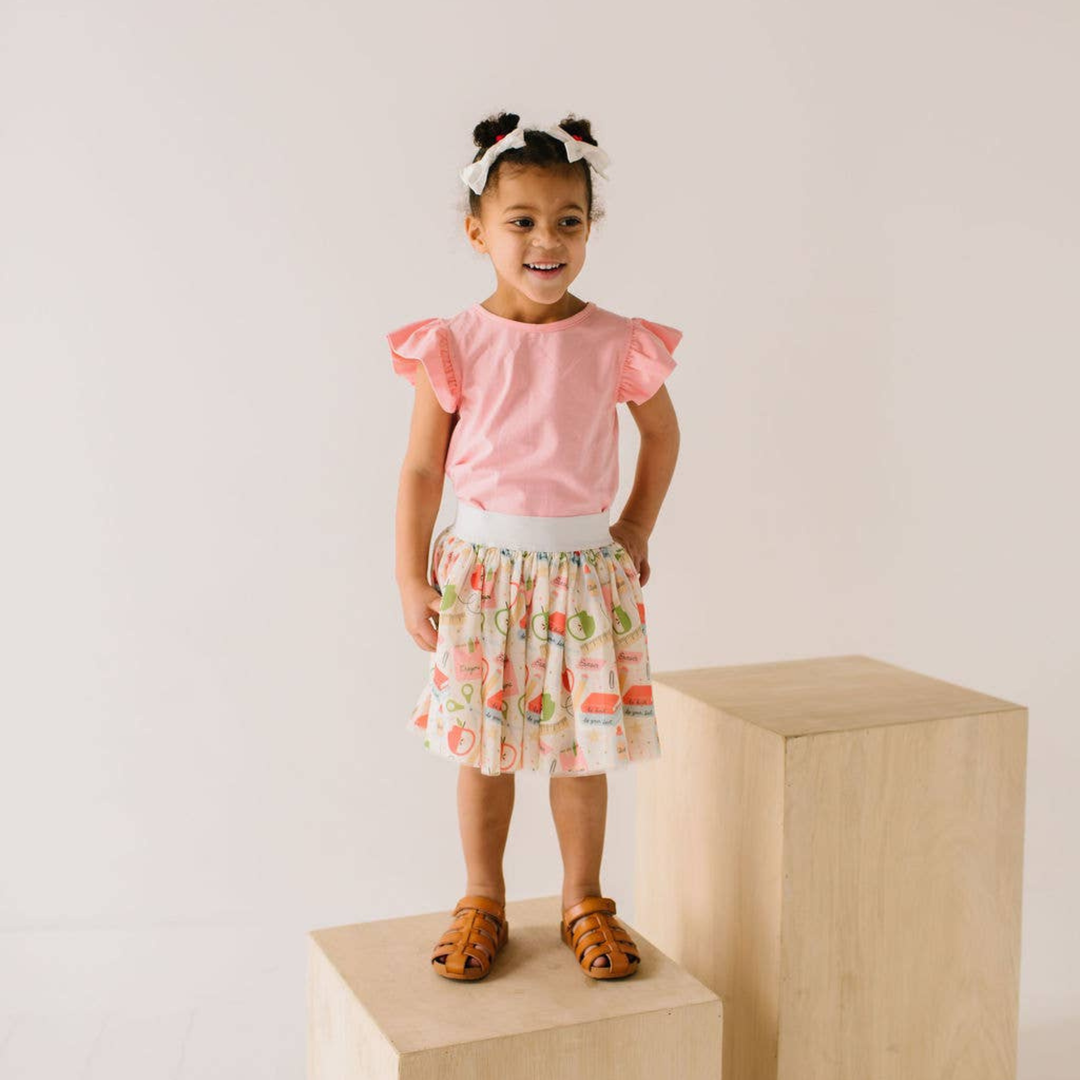 Flutter Tee in Dusty Rose