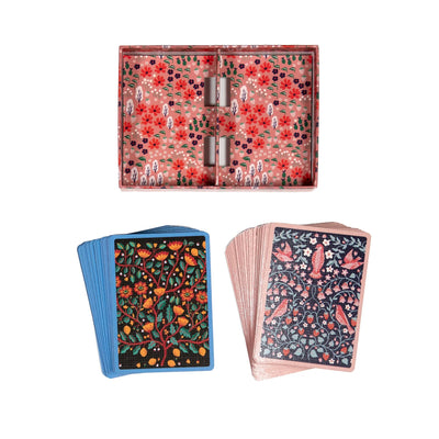 Birds and Flowers Playing Cards
