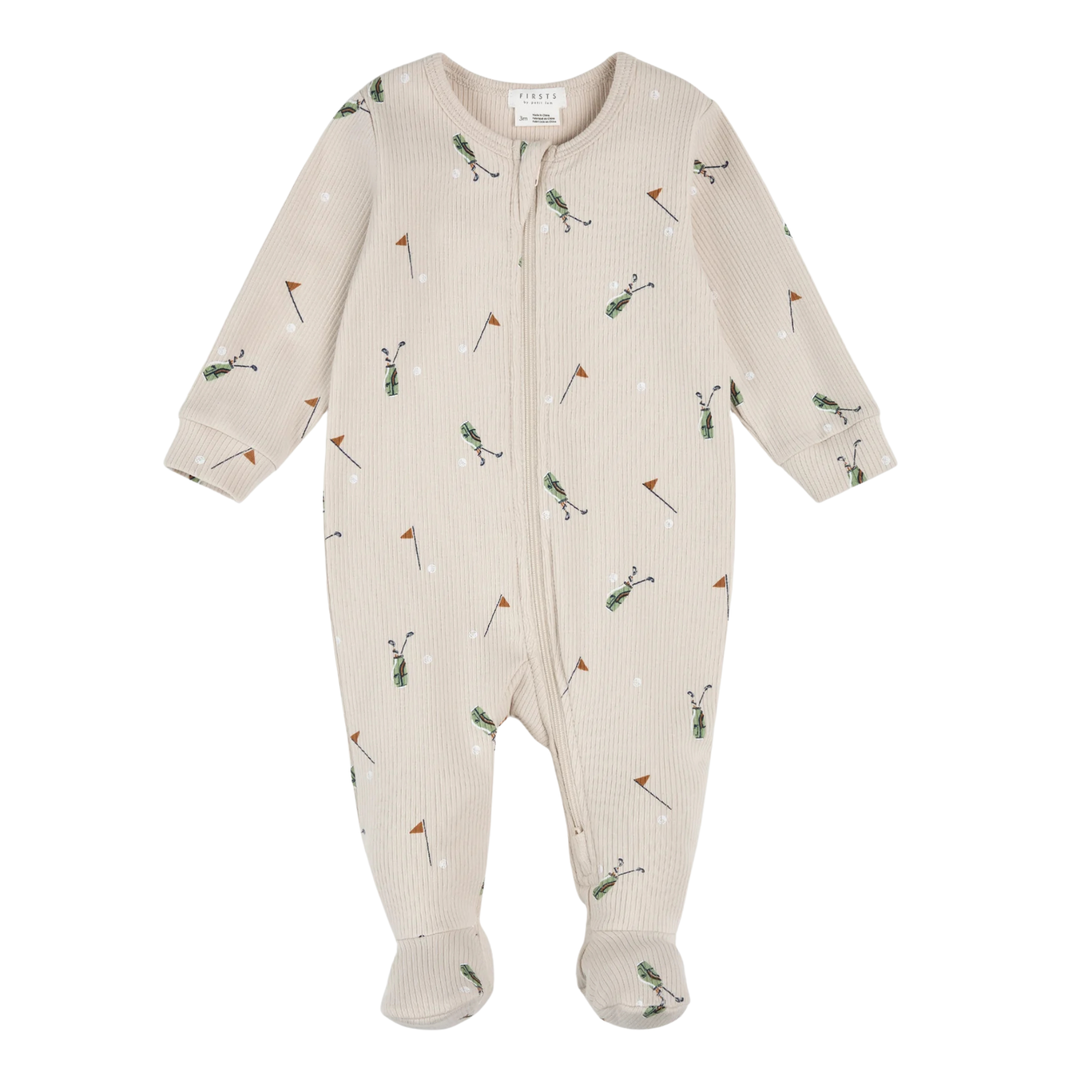 Golf Caddy Print on Sand Ribbed Sleeper