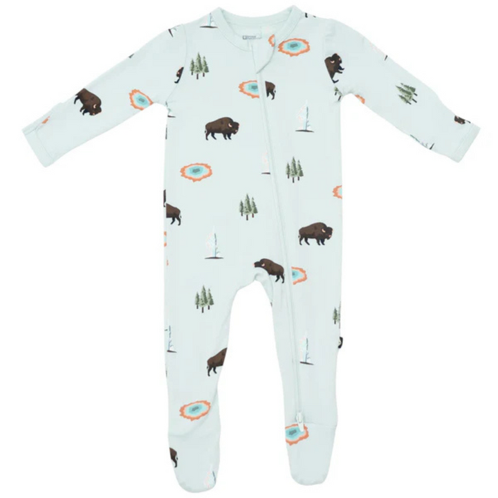 Zippered Footie - Yellowstone