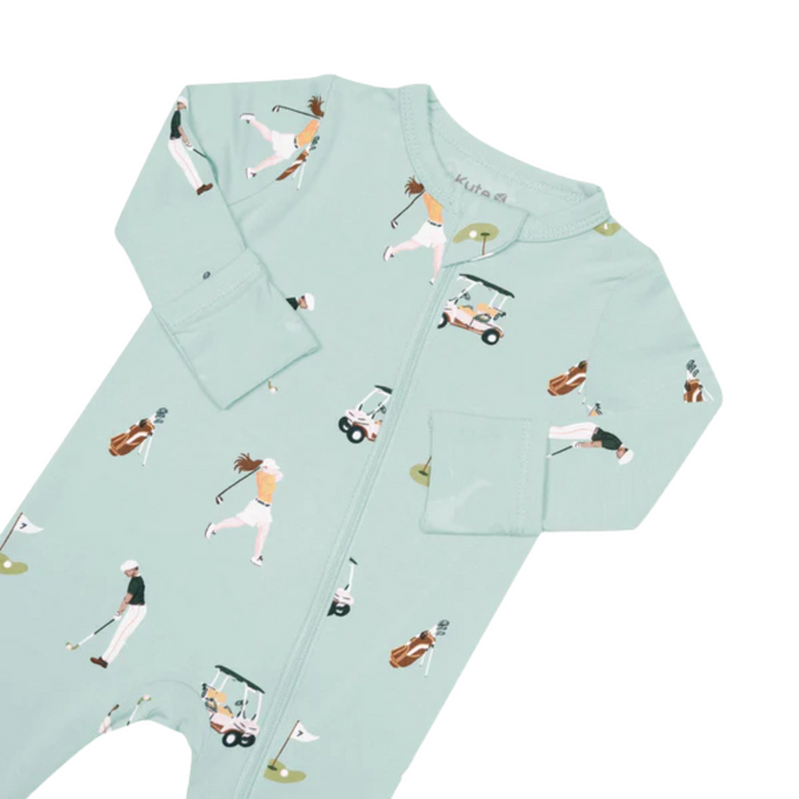 Zippered Romper - Golf