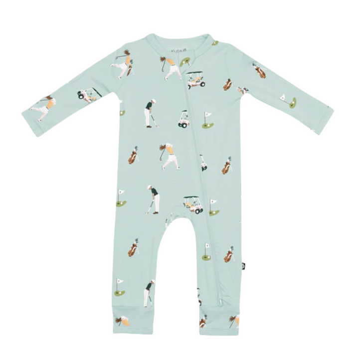 Zippered Romper - Golf