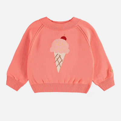 Coral Ice Cream Sweater