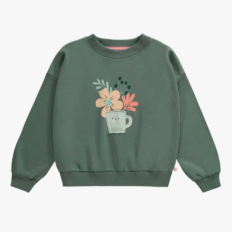 Green Botanical Sweatshirt