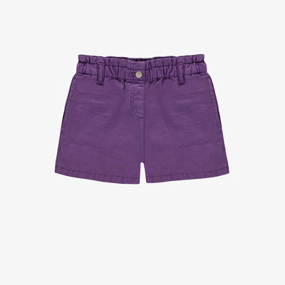 Purple Twill Shorts