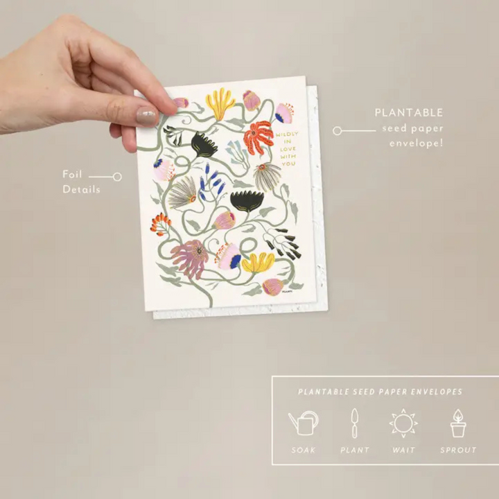 Wildly In Love Love + Friendship Card