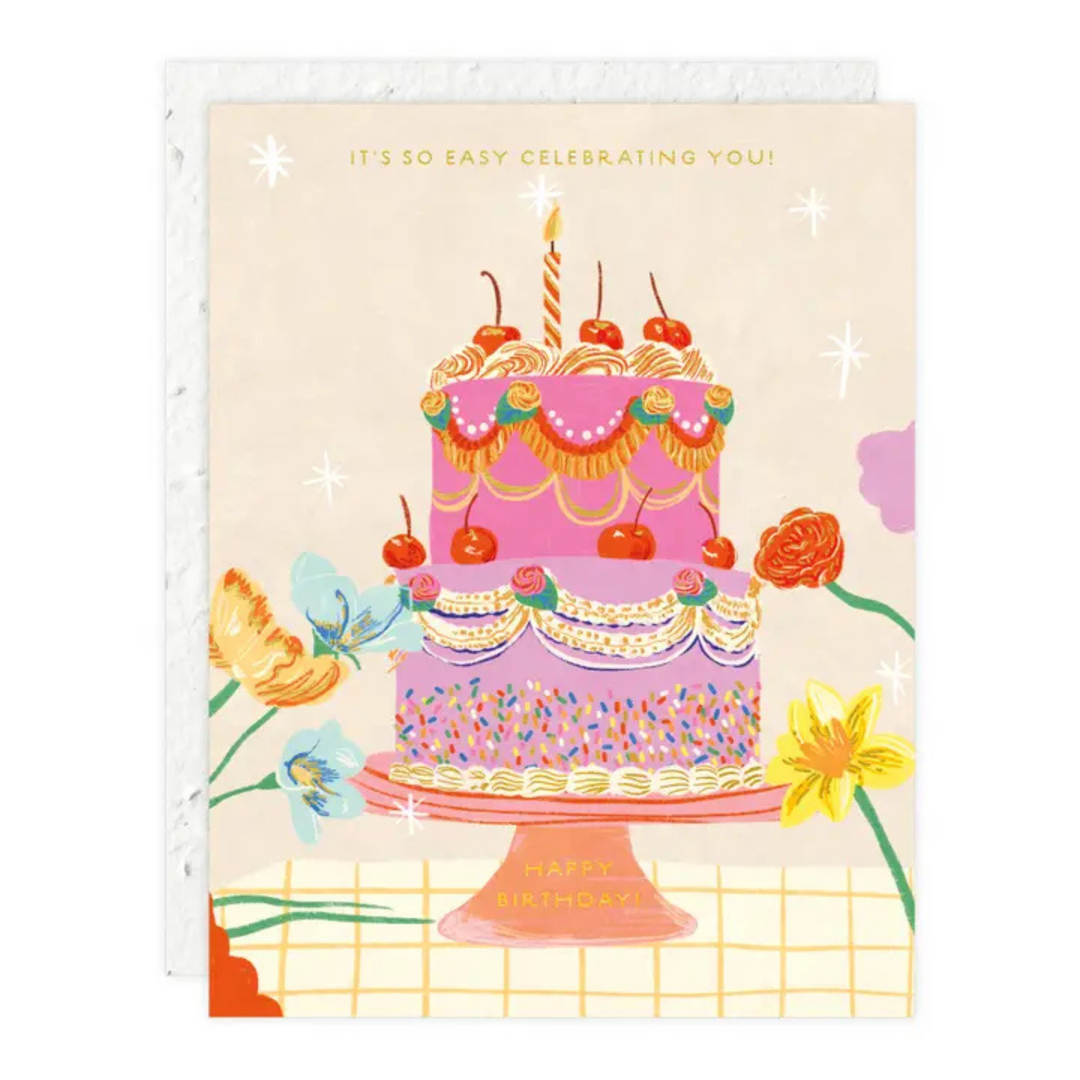 Cherry Cake - Birthday Card