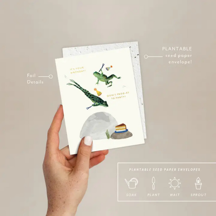 Party Frog - Birthday Card