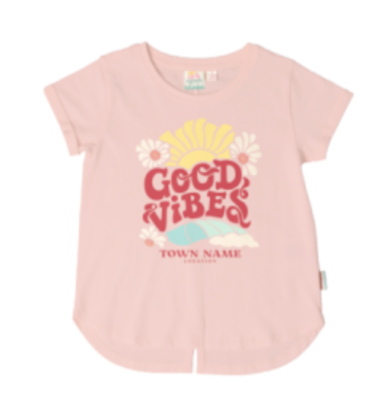 Good Vibes Floral ENC Tee