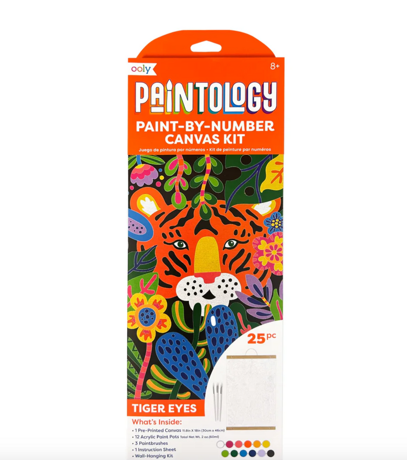 Paintology Paint-By-Number Canvas Kit - Tiger Eyes