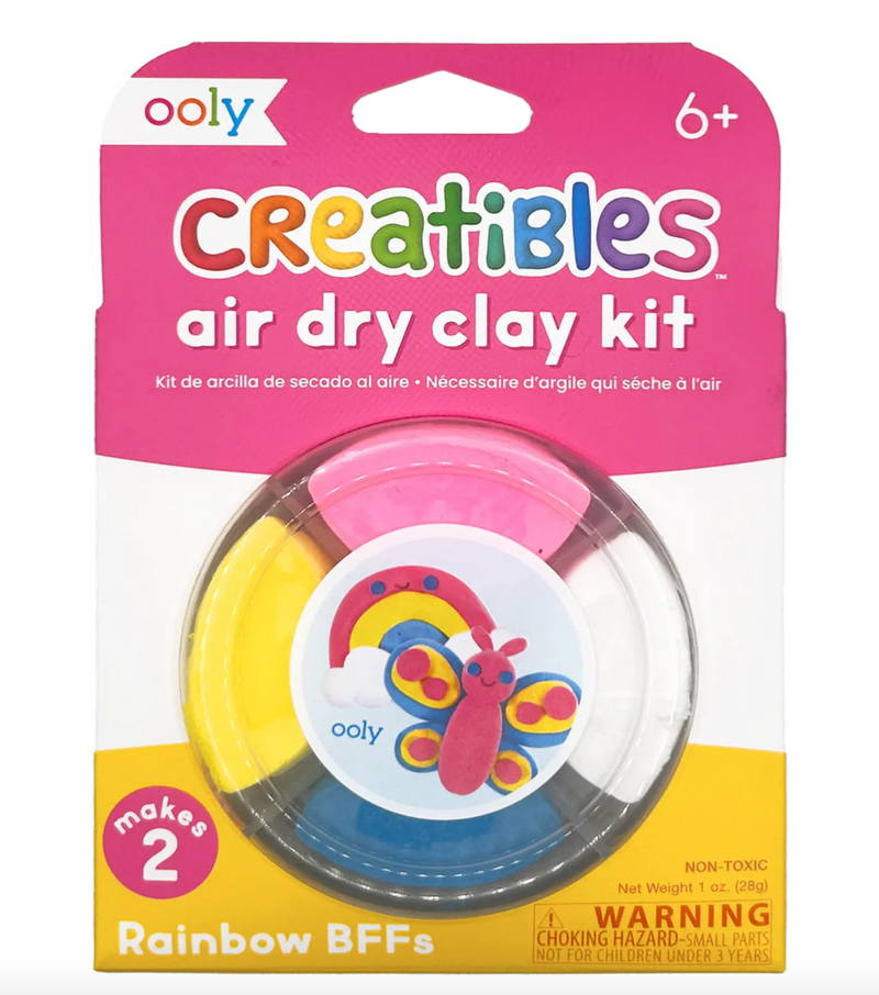 Creatibles Mini Air Dry Clay Kit - Rainbow BFFS