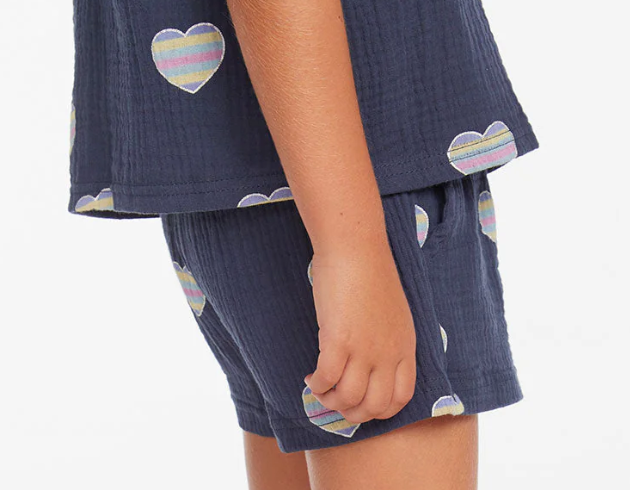 Blue Heart Shorts