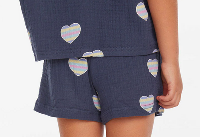 Blue Heart Shorts